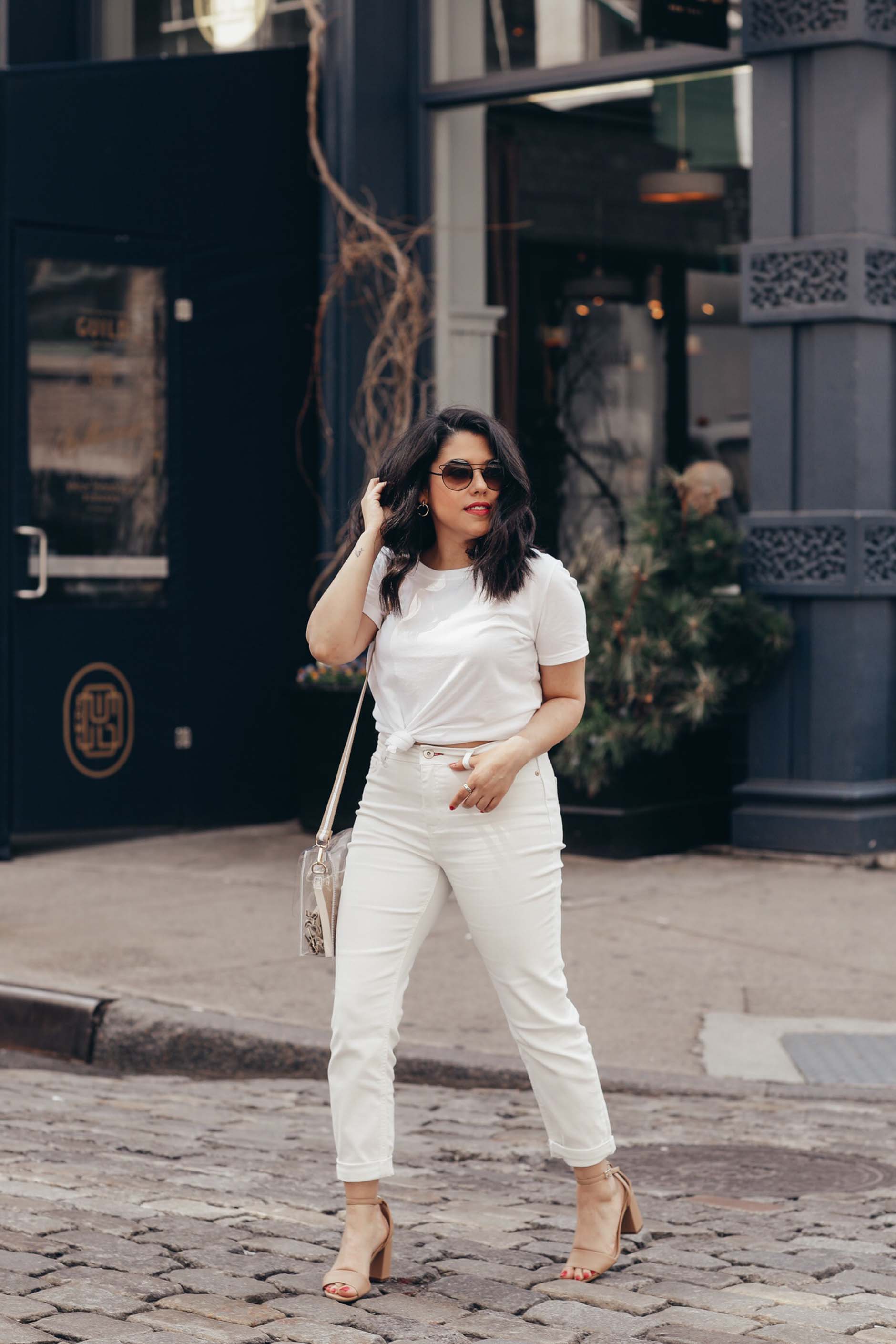 naty michele in white outfit for we dress america
