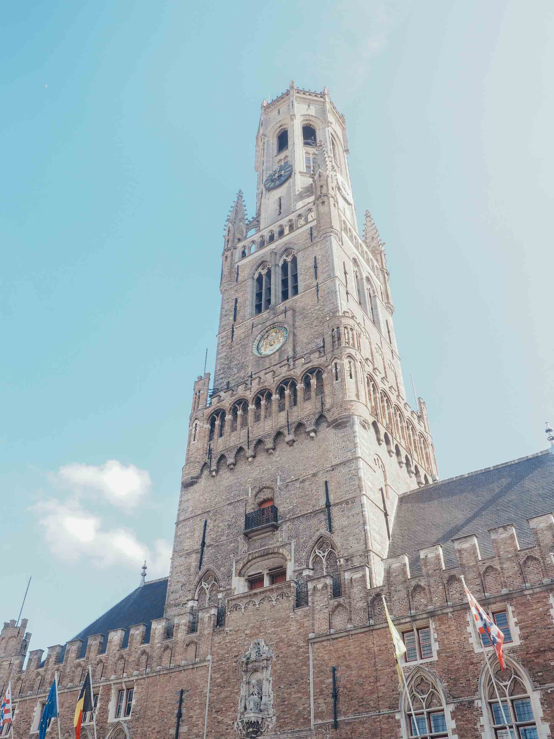 belfry tower bruges belgium 