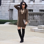 Sweater Dress + OTK Boots