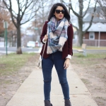 Tassel Booties & A Blanket Scarf