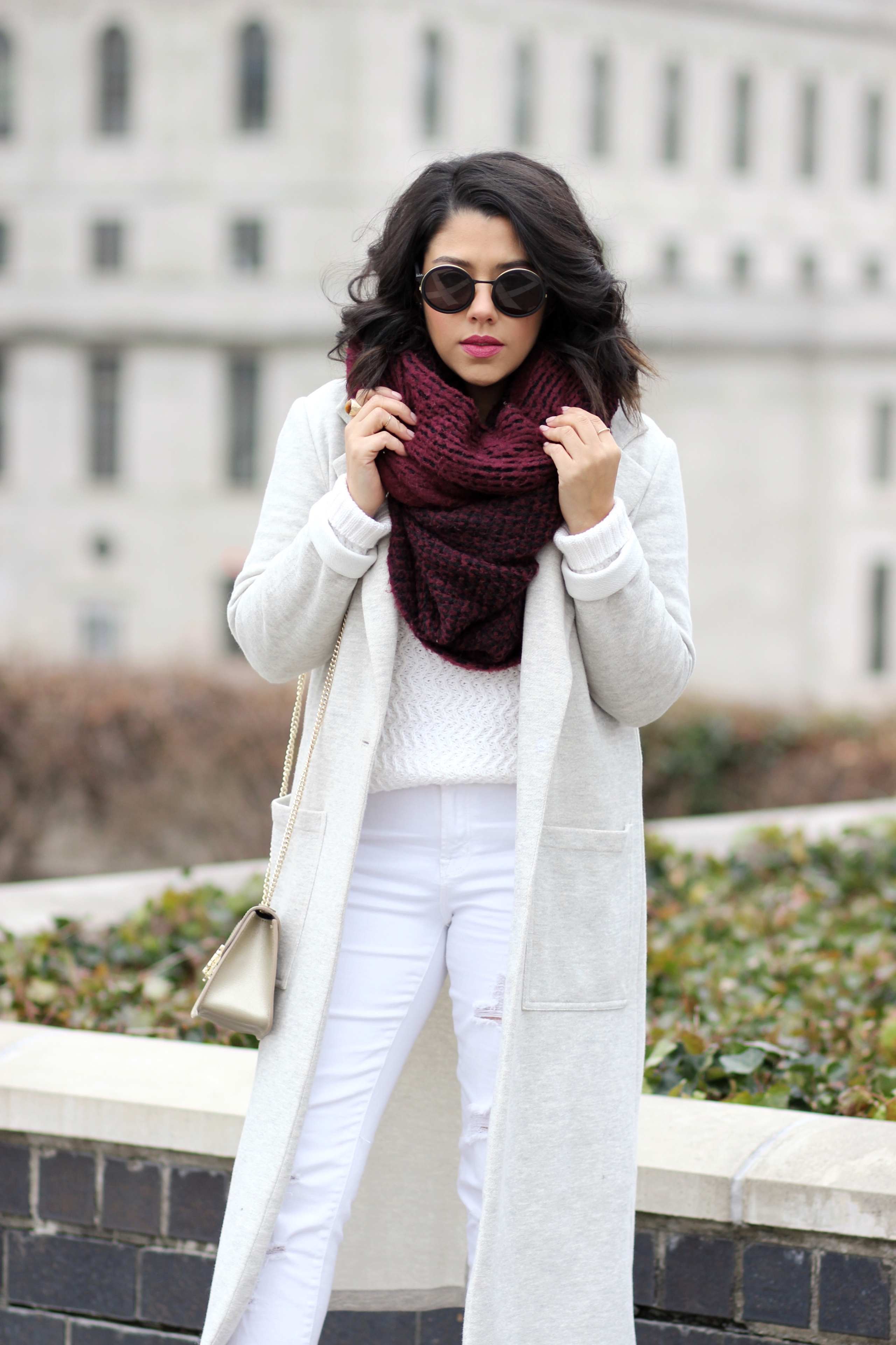 Winter Whites & Burgundy Accents - Naty Michele