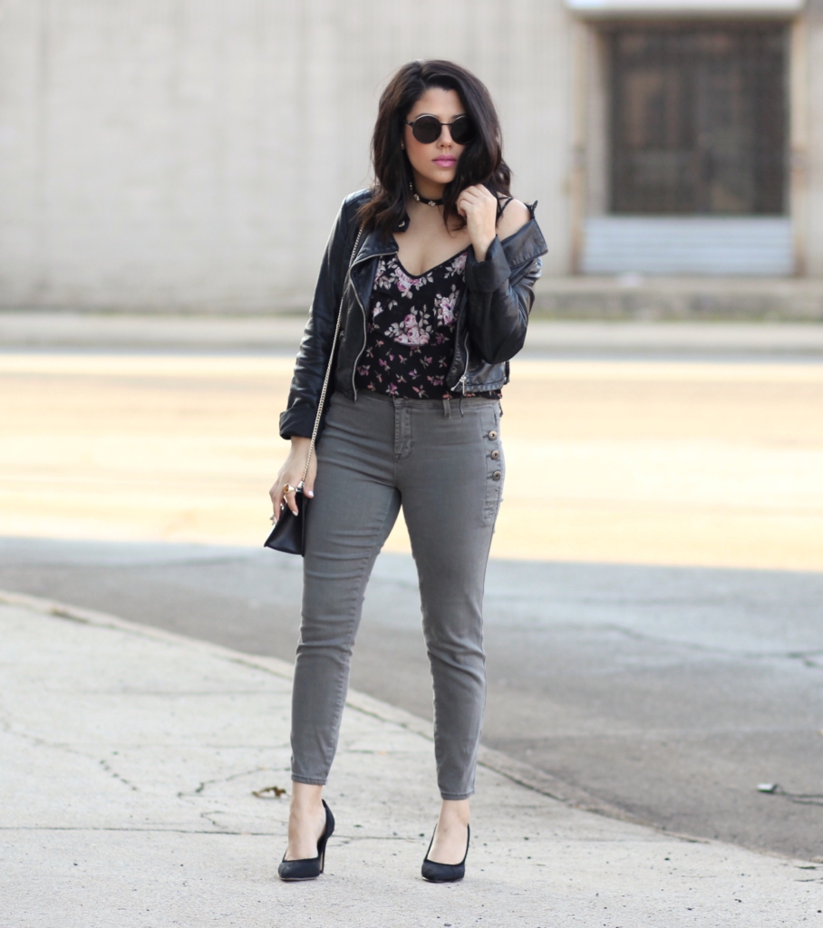 I have This Thing With Floral & Leather - Naty Michele