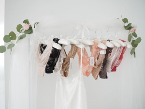 lingerie rack idea for bridal shower