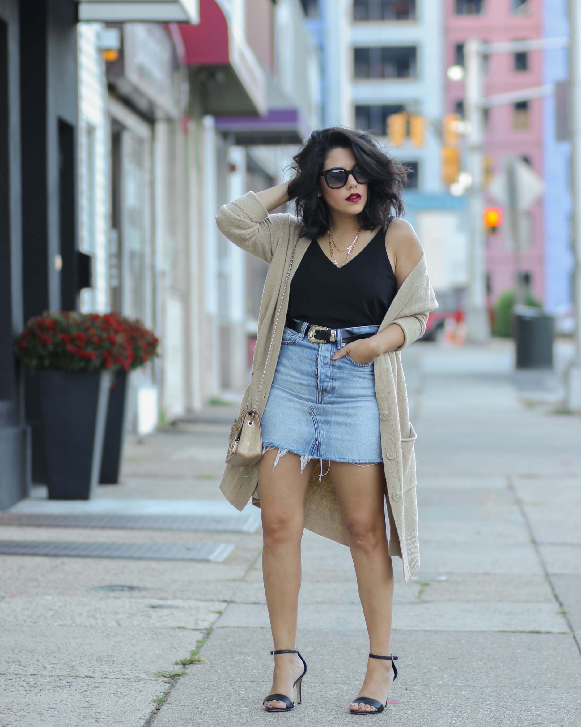 Fall Vibes: 6 Ways To Wear A Faux-Leather Midi Skirt - The Mom Edit