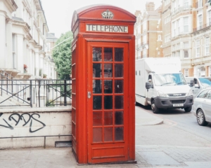 Phone booth in London Naty Michele London Diary