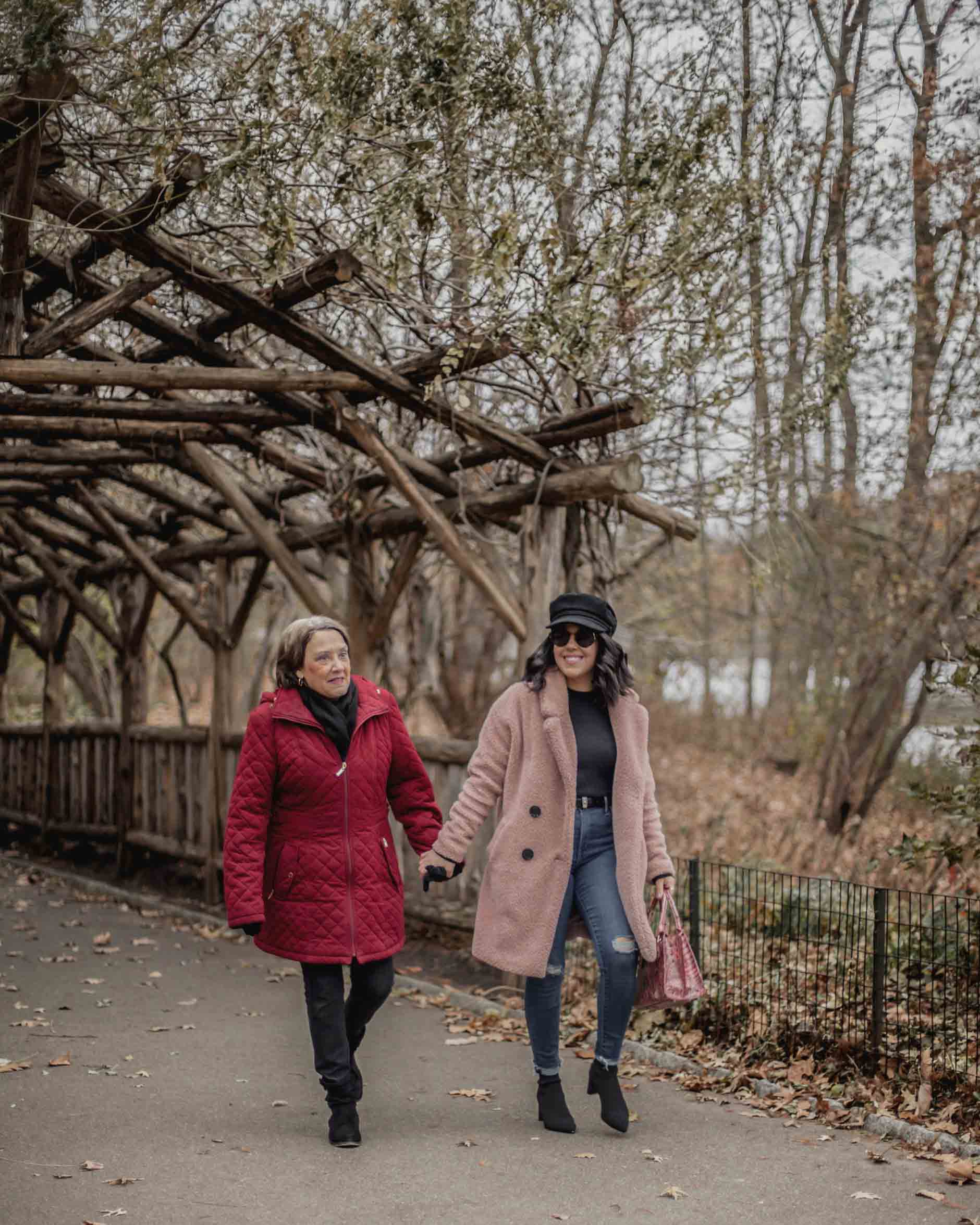 naty michele and her mom in central park