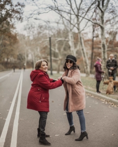 naty michele dancing with her mom in central park