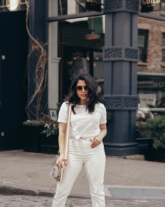 naty michele in white outfit for we dress america