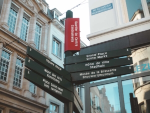 street signs brussels